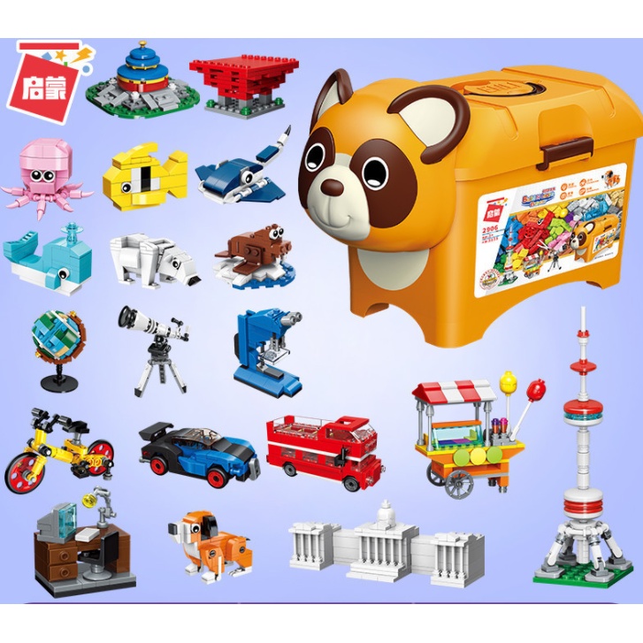 Đồ chơi xếp hình Lego cho bé thông minh hơn (LOẠI 460 CHI TIẾT - VỎ XANH) | Lỗi 1 đổi 1