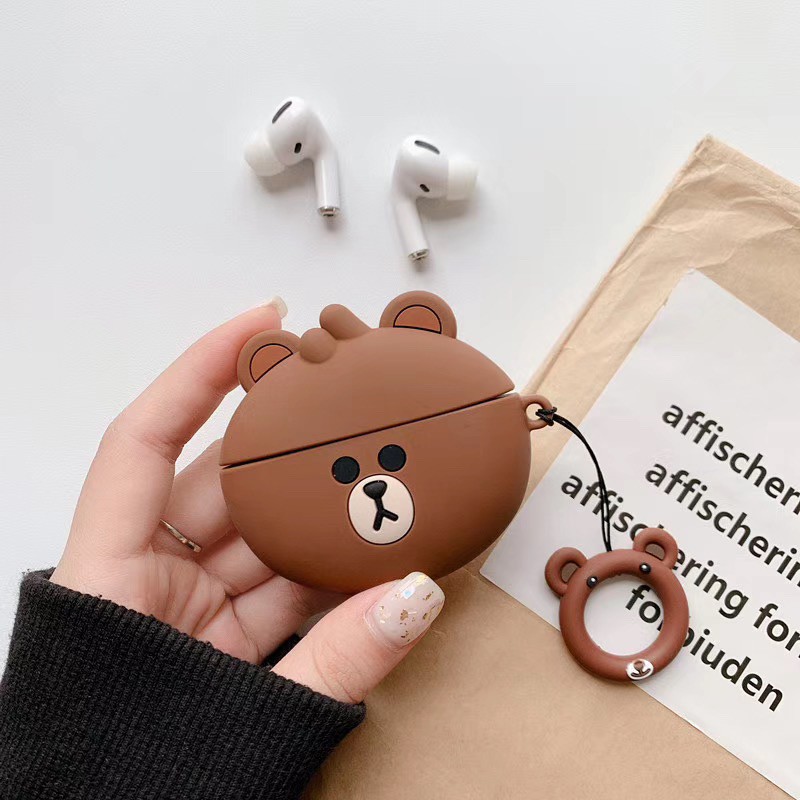 Bộ Tai Nghe Bluetooth Không Dây Hình Tai Thỏ 1 Cặp Cho Apple Airpods