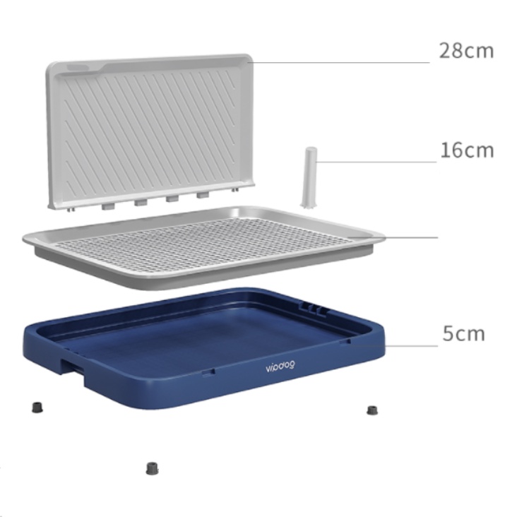 Khay vệ sinh cho chó có tường