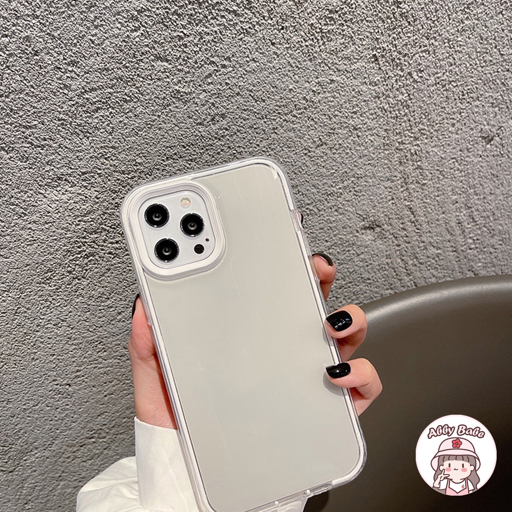 Ốp Điện Thoại TPU Mềm Mỏng Chống Sốc Màu Kẹo 3 Trong 1 Cho IP 13 12 11 Pro Max XR 8 7 Plus