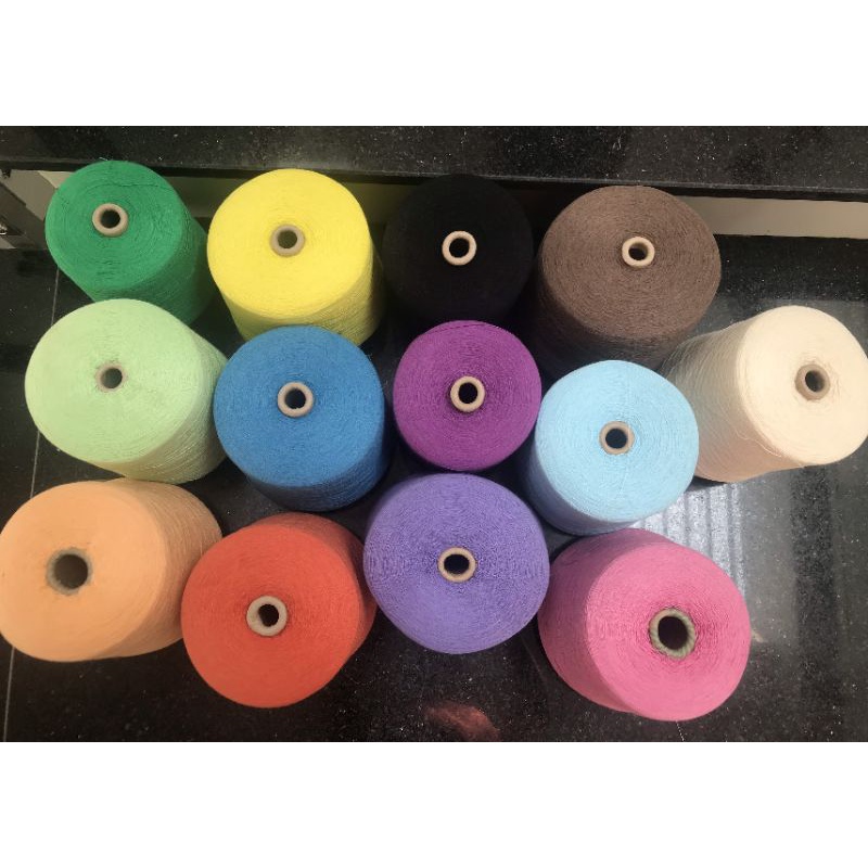 Sợi  COTTON merino cashmere đan móc áo váy xuân hè, hè thu