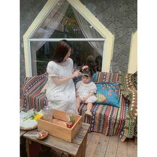 ĐẦM SMOCK ĐÔI MẸ VÀ BÉ TH HỒNG
