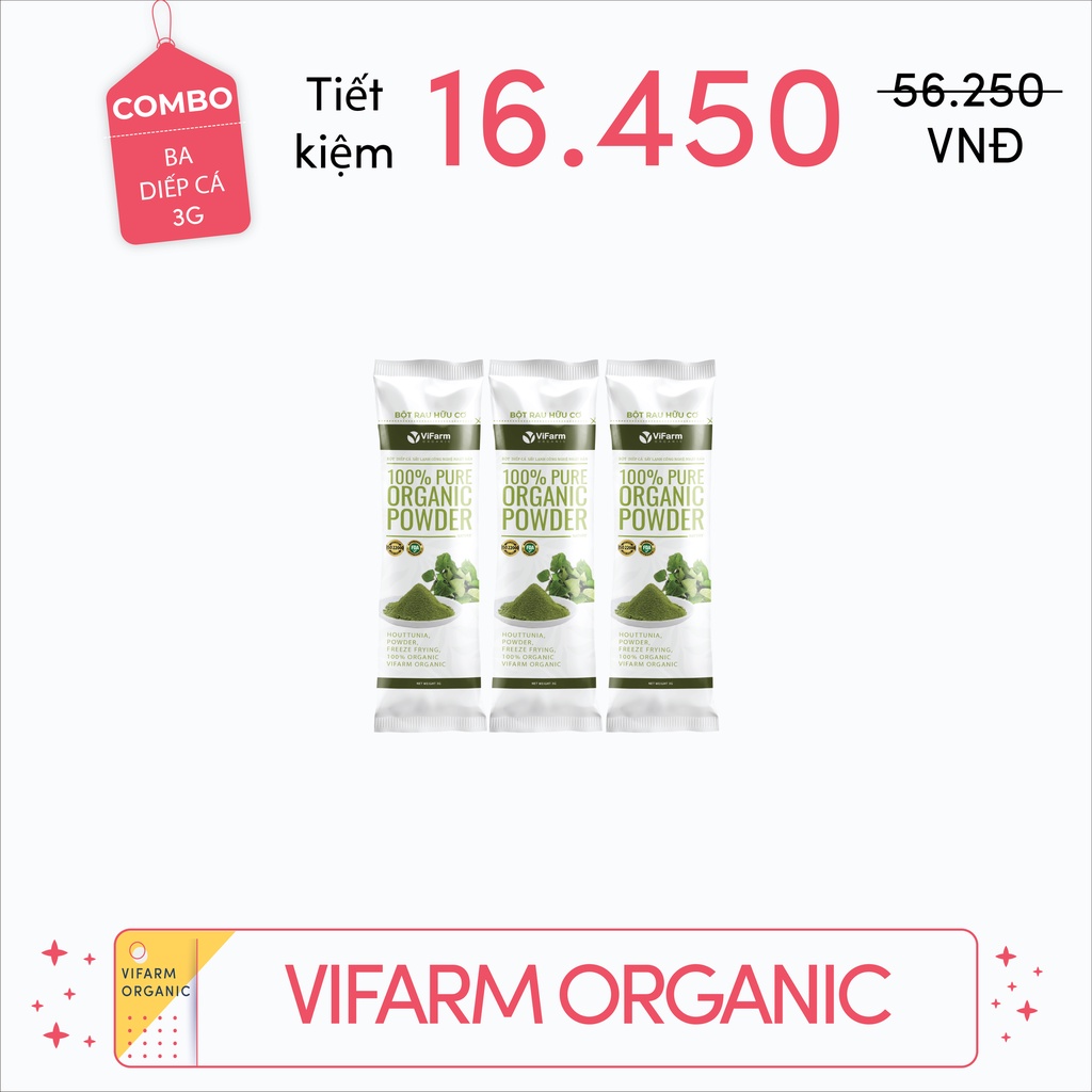 Bột Diếp Cá Nguyên Chất 100% ViFarm 50Gram | BigBuy360 - bigbuy360.vn