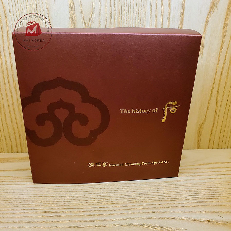 Set sữa rửa mặt Whoo đỏ hoàng cung bổ sung tân dịch Jinyulhyang Essential cao cấp 3 món sản phẩm