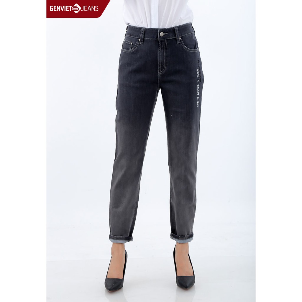 [Mã FASHIONGV99 giảm 20% tối đa 200K đơn từ 0 đồng] Quần dài Jeans Nữ TQ104J497 GENVIET | BigBuy360 - bigbuy360.vn