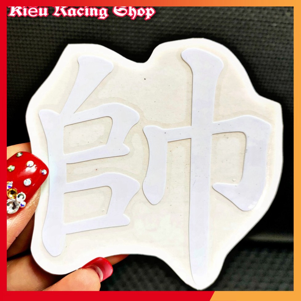 Tem chữ Tàu - Tem chữ Hoa dán xe máy