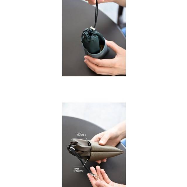 Túi Da Dây Rút Đựng Mắt Kính Tiện Dụng