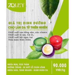 [Giá Hủy Diệt] Kem Zoley Face Trắng (10Gram - 5Gram)
