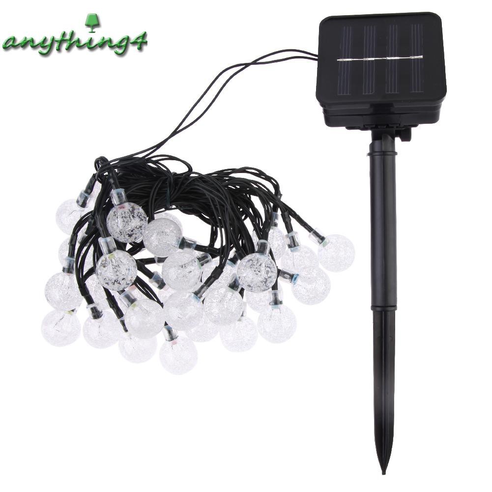 Dây Đèn Led Bóng Tròn Năng Lượng Mặt Trời Trang Trí Sân Vườn