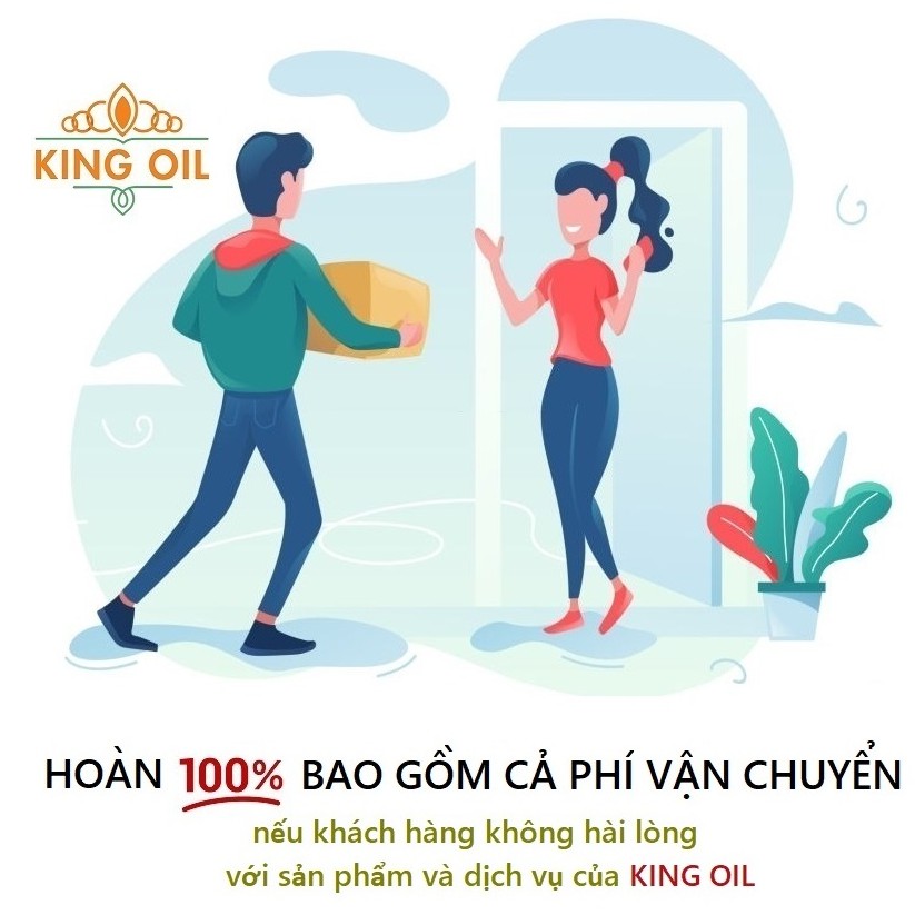 Tinh dầu Bạch Đàn Chanh nguyên chất Organic từ thiên nhiên - KingOil, đuổi muỗi, xông phòng