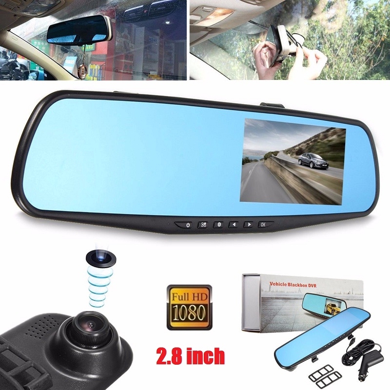 Máy quay trong xe hơi với ống kính kép 2.8 " HD  | BigBuy360 - bigbuy360.vn