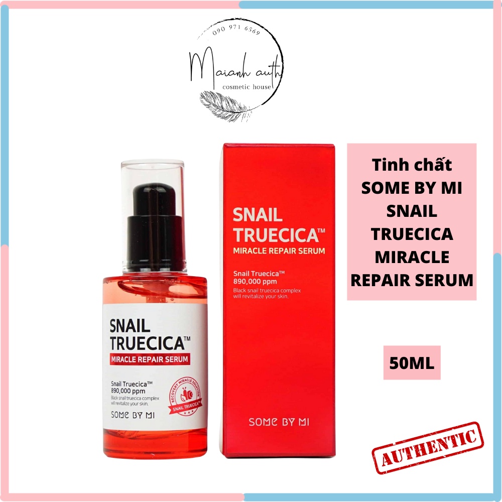 Serum Ốc Sên Đỏ SOME BY MI Snail Truecica Miracle Repair tinh chất phục hồi vết thâm sẹo lõm