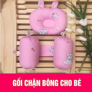 Bộ chặn bông kèm gối lõm cho bé