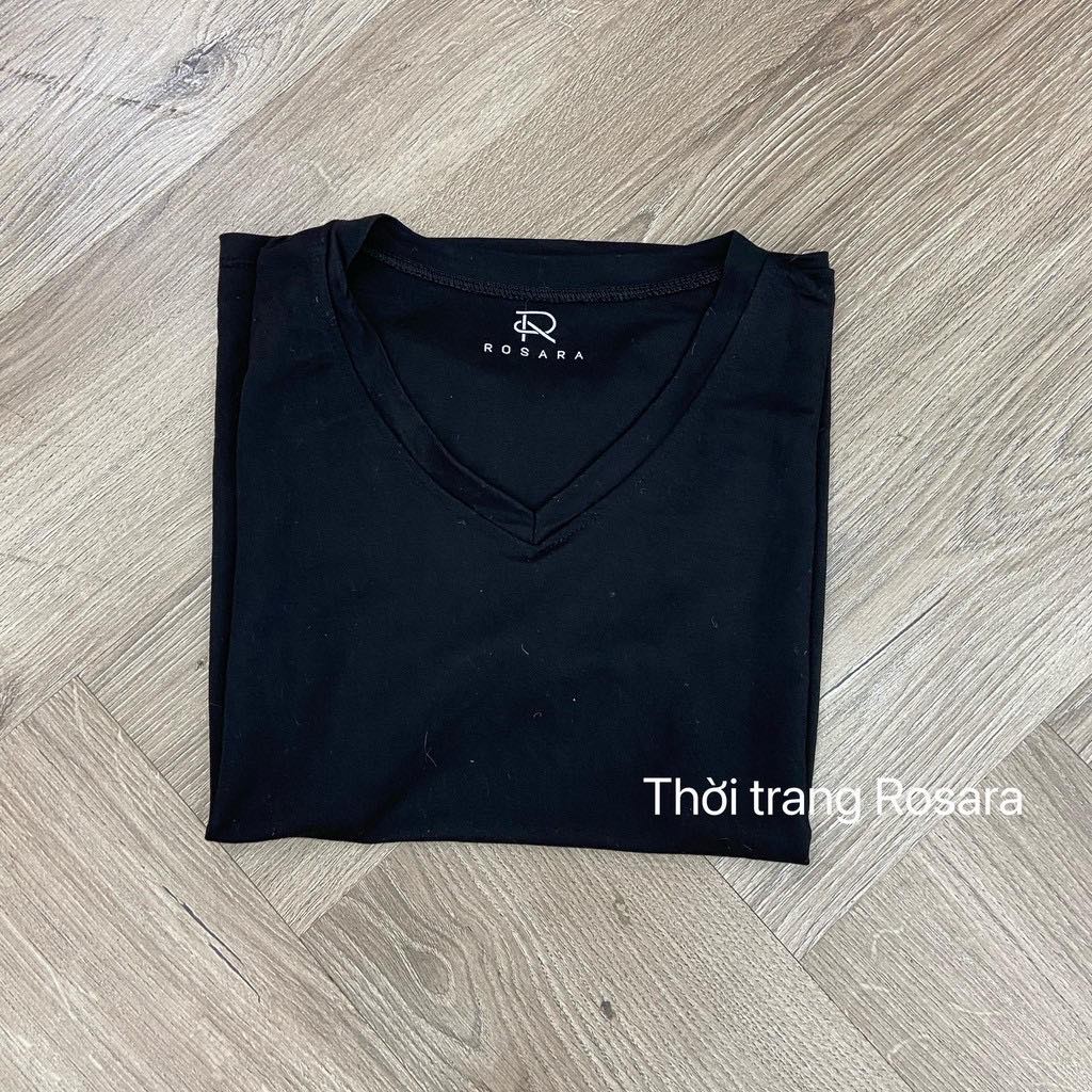 [Mã WASKT410K giảm 10K đơn 50K] Áo phông nữ thời trang cổ tim Rosara phụ kiện Sp82 | BigBuy360 - bigbuy360.vn