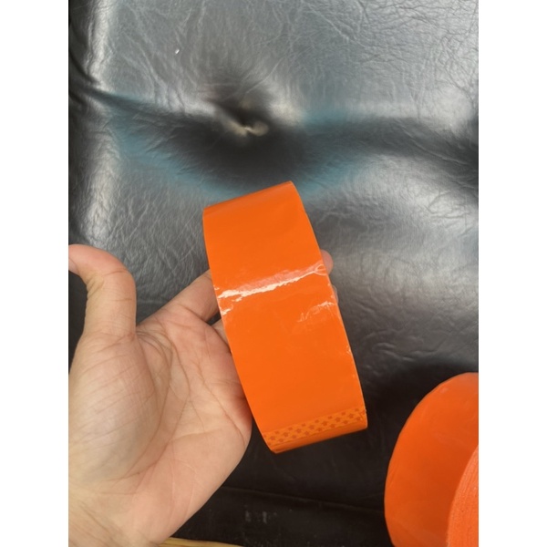 1 CUỘN BĂNG KEO 4p8 NẶNG 400G LÕI SIÊU MỎNG 3li MÀU CAM ĐÓNG HÀNG HÌNH THẬT SHOP CHỤP