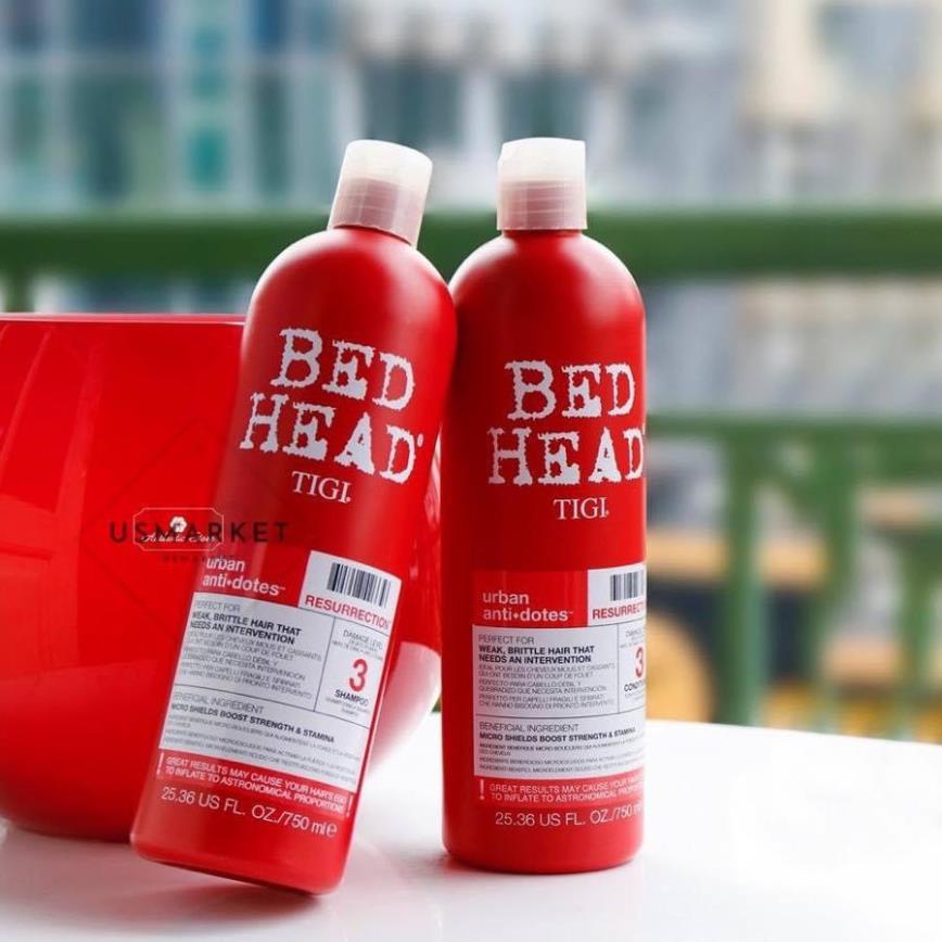 Cặp Dầu Gội - Xả TIGI Bed Head Màu Đỏ