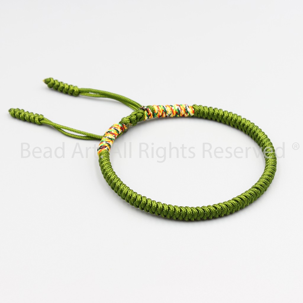 Vòng Tay Dây Ngũ Sắc Thắt Chỉ Màu Tibet Handmade , Vòng Tay Phong Thuỷ, Chuỗi Hạt S50 - Bead Art