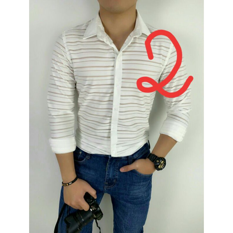 Áo sơ mi lưới nam