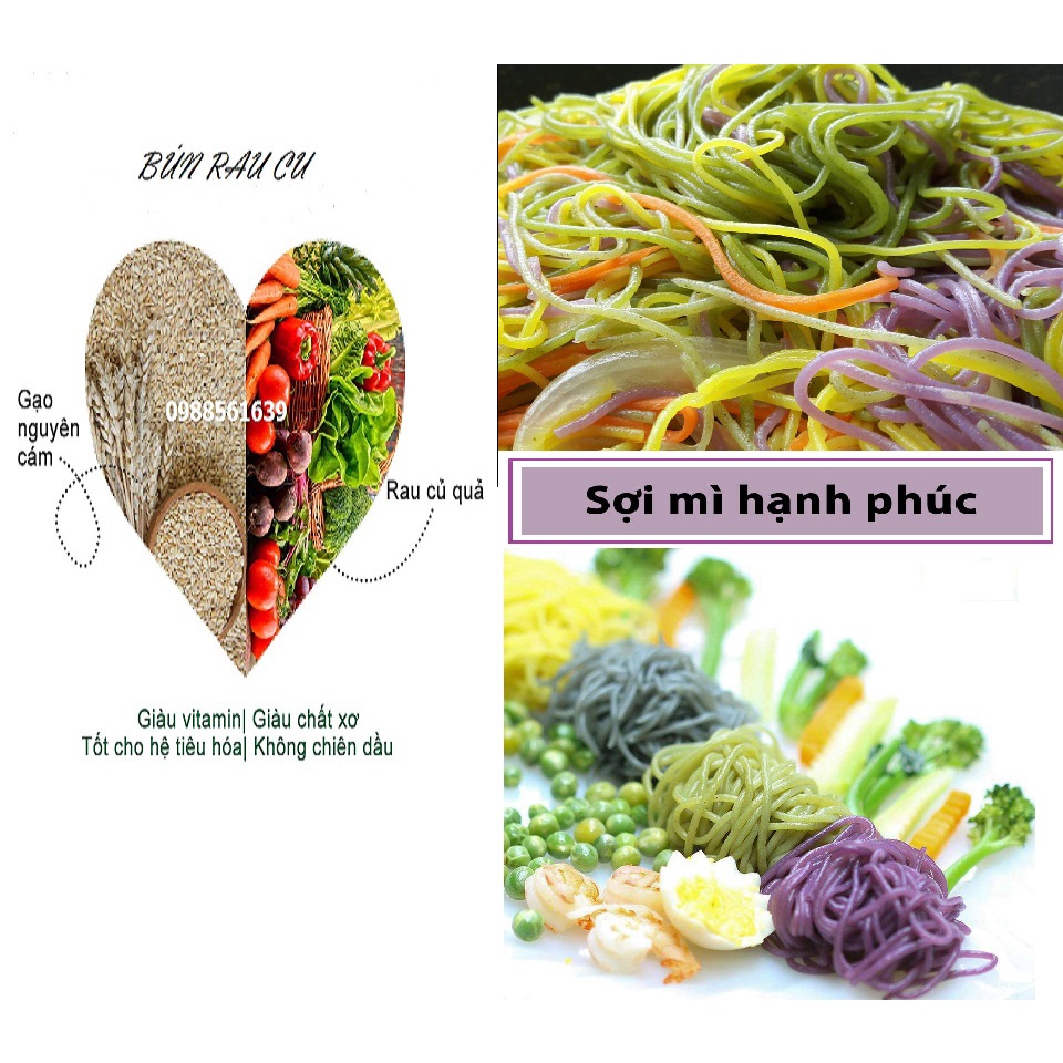 Eat clean - Bún khô ngũ sắc, Bún khô Liên Đồng