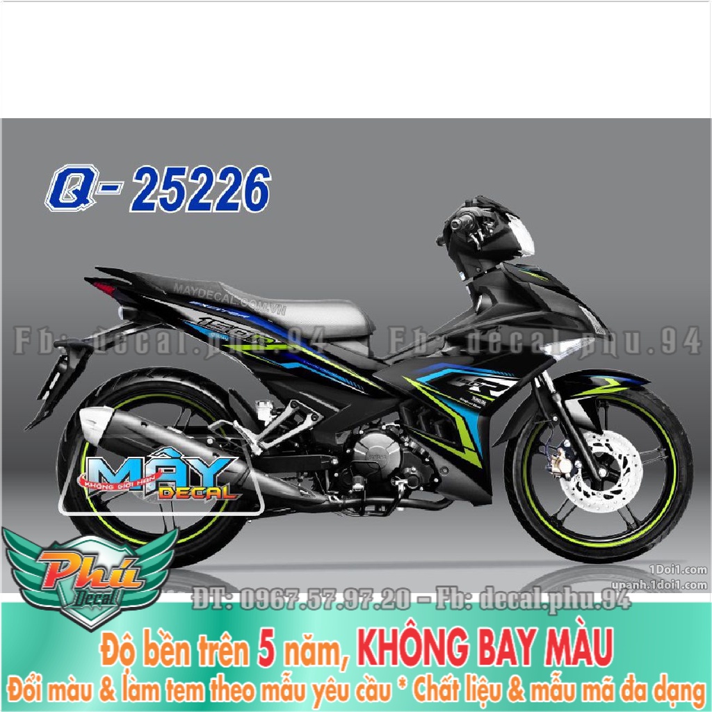 Tem Rời Exciter 150 R xanh đen (K) -1