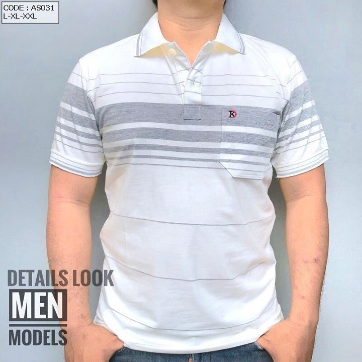 Áo Thun Nam Lớn Tuổi Có Túi Big Size 90kg -Áo Thun Nam Có Túi Trung Niên