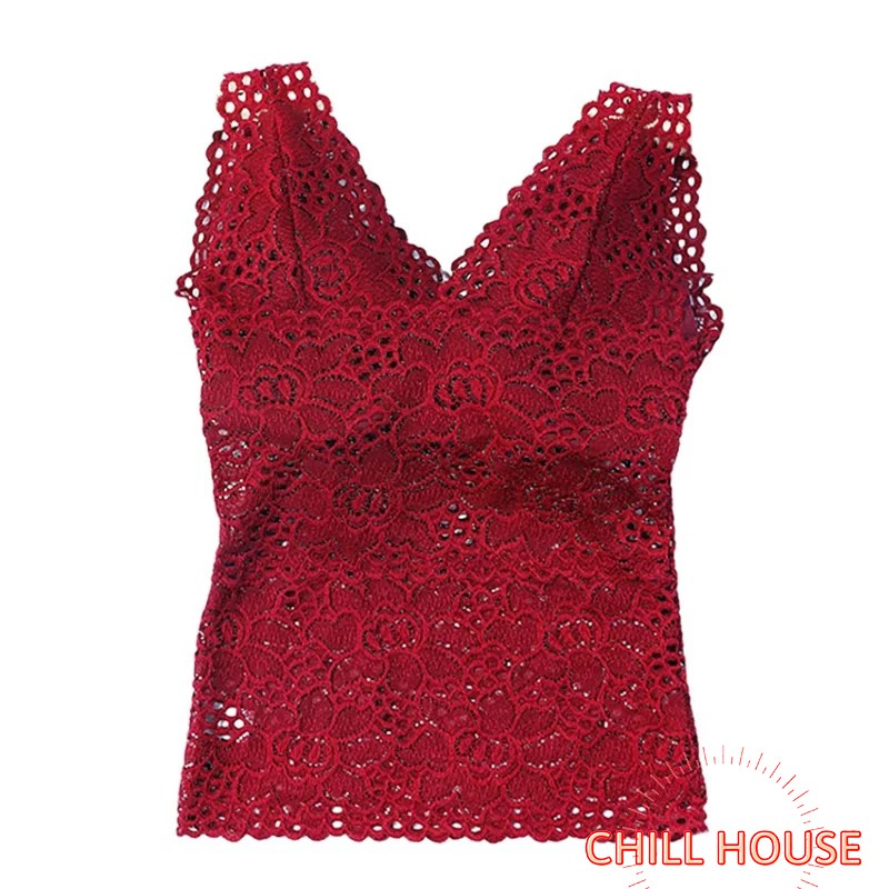 ÁO-Bra Ren Hoa Dáng Dài Cao Cấp Quý Phái K123 - CHILLHOUSE