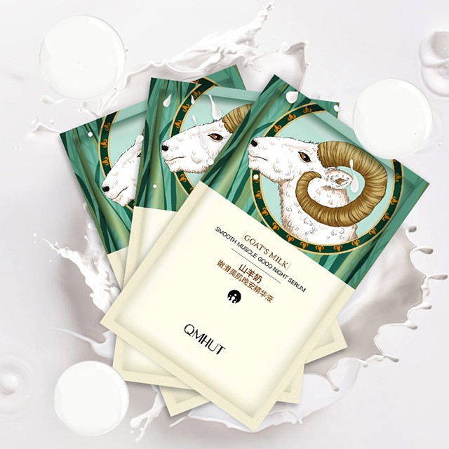 Serum QMHUT Tinh Chất Sữa Dê Thu Nhỏ Lỗ Chân Lông Làm Sáng Dưỡng Ẩm - Hộp 21 Gói
