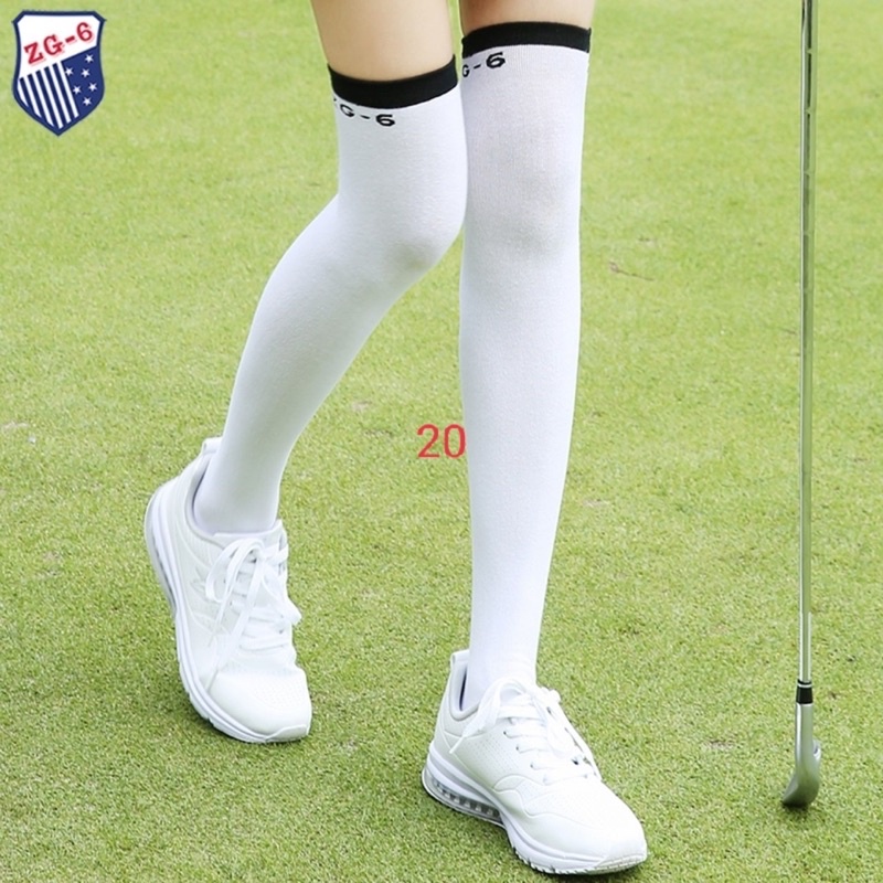 Tất Nữ Dài Chơi Golf ZG-6 TN009 Vớ thể thao kháng khuẩn chống UV thoáng khí phong cách Hàn Quốc - Golf store Luxury