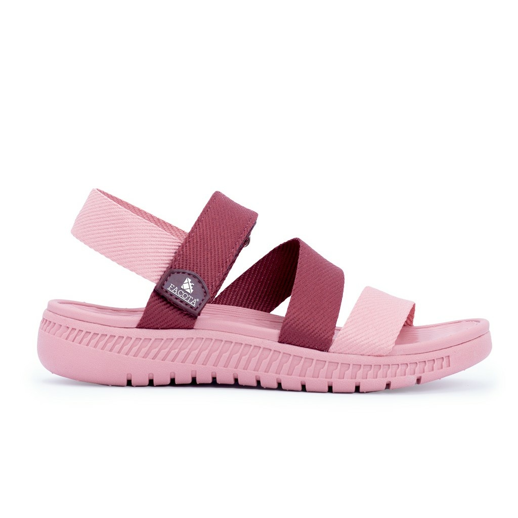 FACOTA | Giày dép sandal nữ hồng phối dây đi học, đi chơi HA08