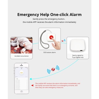 Nút ấn SOS khẩn cấp thông minh Zigbee Tuya (Cần Hub Zigbee)
