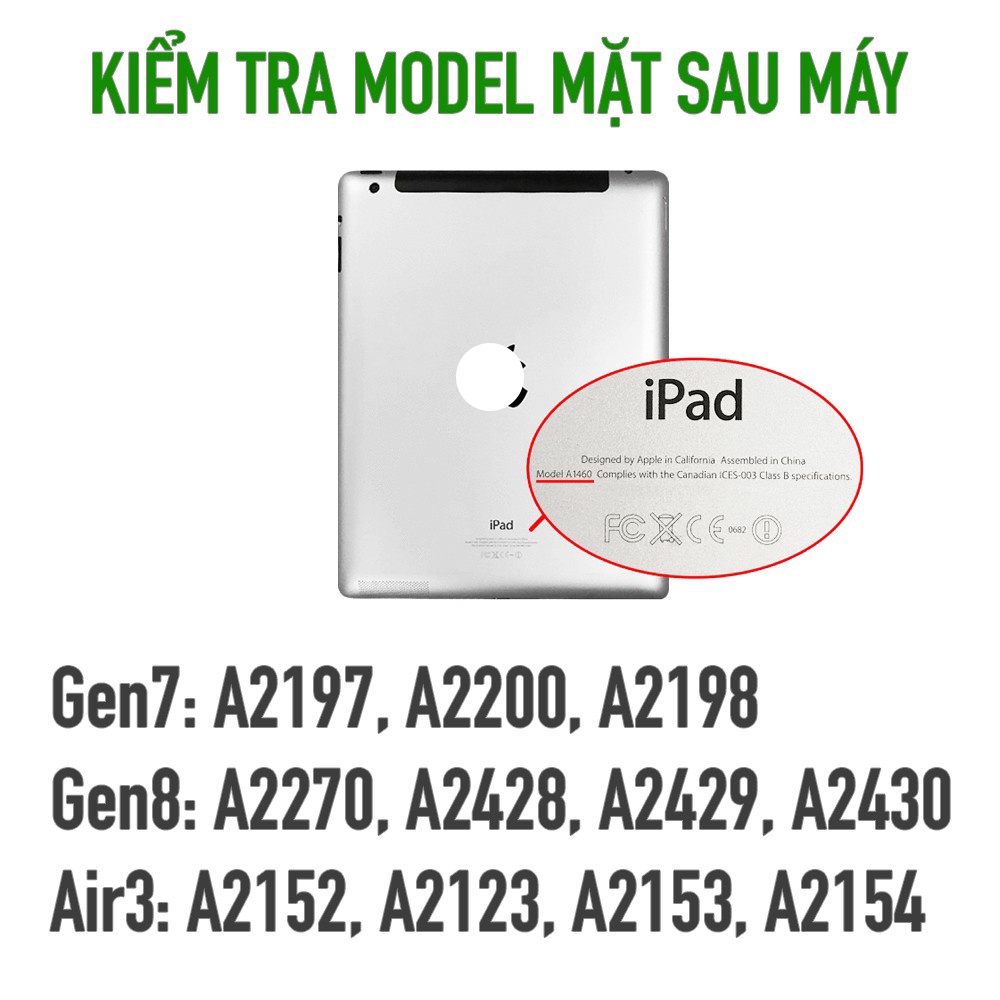 Bao da Kaku/ Kuke hỗ trợ smart cover cho iPad Air 1 2 3 4 / Gen 5 6 7 8 / Pro 9.7in 10.2in 11in 10.5in 10.9in 2019 2020