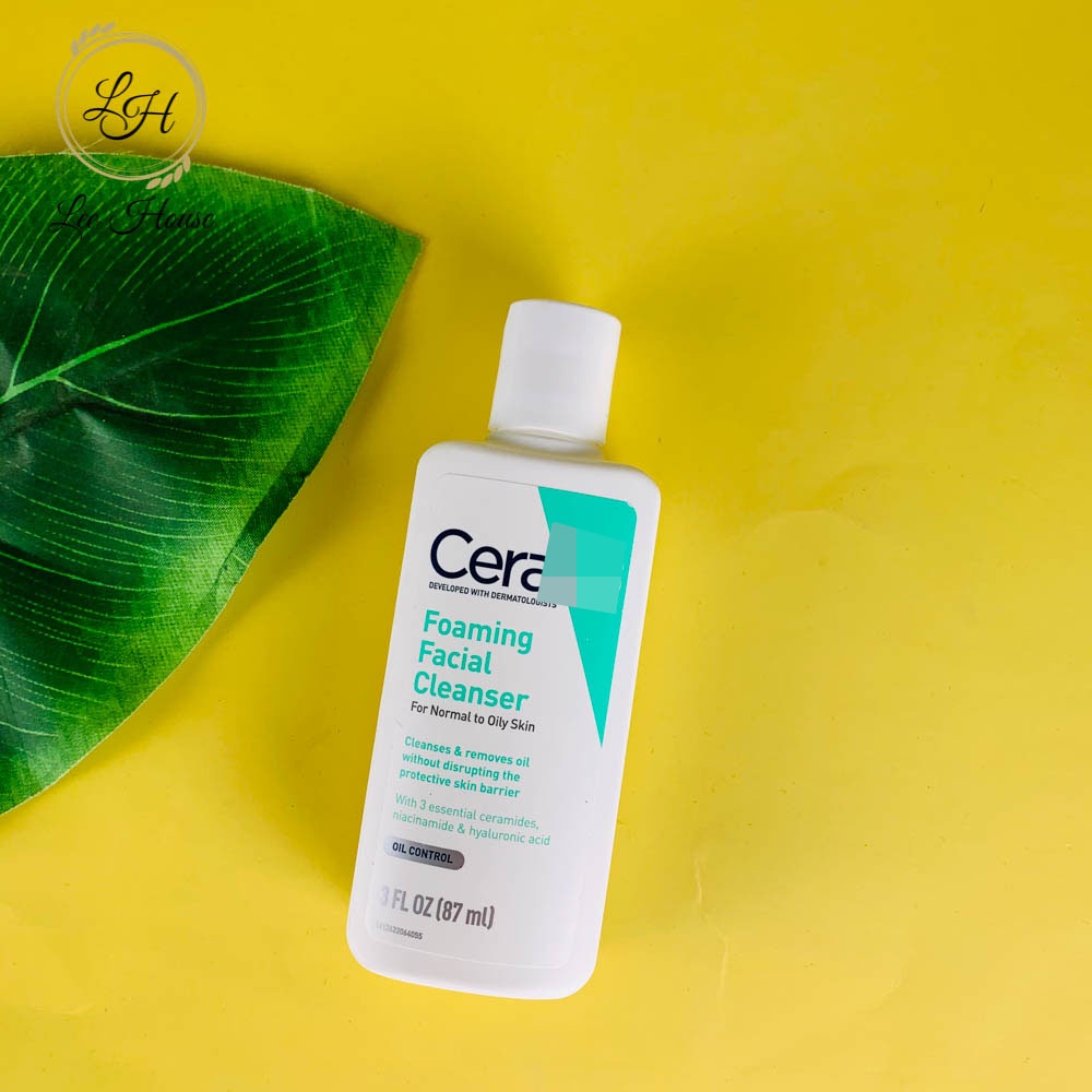 Sữa rửa mặt da dầu mini Cera Foaming Cleanser For Normal to Oily Skin