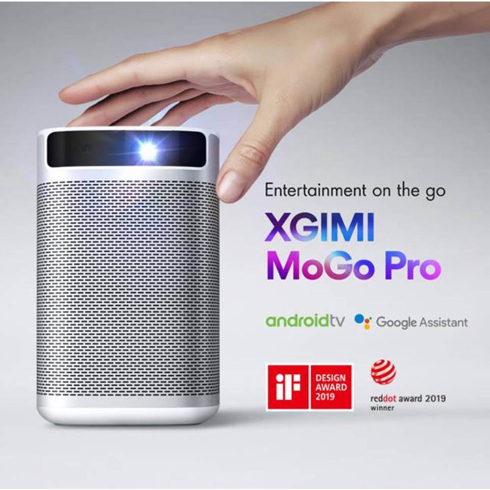 Máy chiếu mini XGIMI Mogo Pro Plus FHD Android TV 9.0 ,  pin 2h-4h, chiếu tới 150", loa Harman Kardon