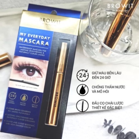 Mascara Browit My Everyday Làm Dày Dài Mi Nongchat Chuyên Dụng Cho Makeup 5.5g