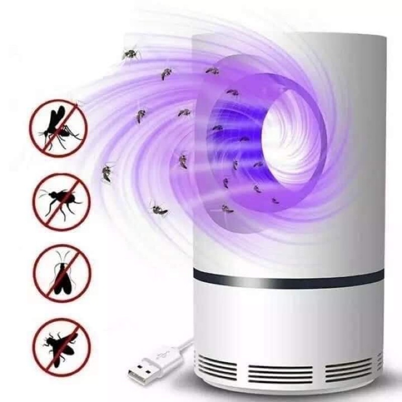 Đèn Bắt Muỗi ⚡𝑭𝑹𝑬𝑬 𝑺𝑯𝑰𝑷⚡Hình Trụ Cổng USB, Kiểu Dáng Siêu Đẹp, Máy Bắt Muỗi Thông Minh Công Nghệ Đèn Led