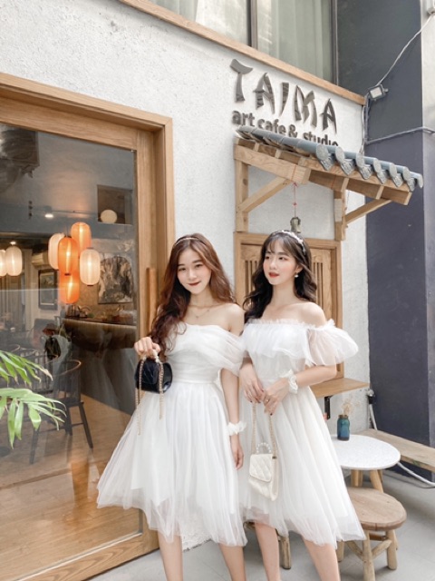 [Mã FAGREEN245 giảm 10% tối đa 30K đơn 99K] Đầm voan trễ vai TH | BigBuy360 - bigbuy360.vn