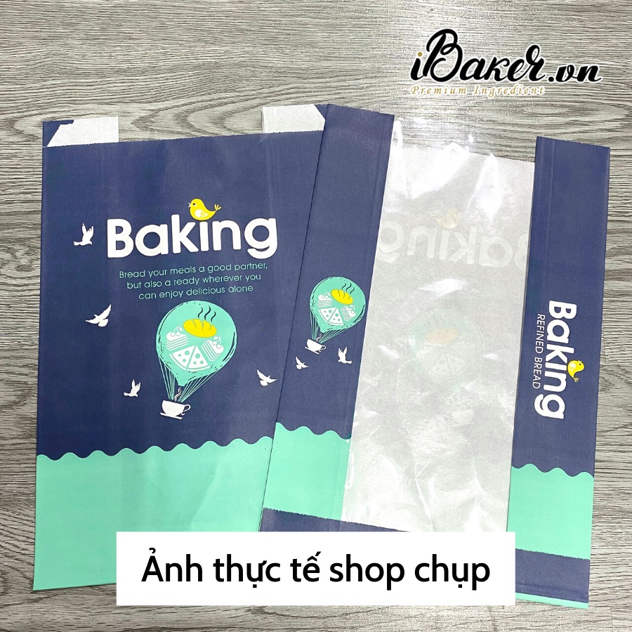 ⚡GIÁ RẺ⚡ [SET 50] Túi giấy đựng bánh mì hoa cúc/ Bánh mì Sandwich/ Bánh bông lan