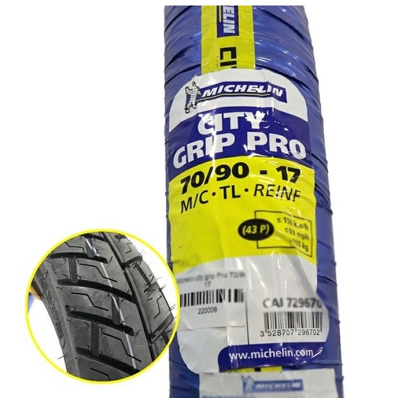 [ 1 cặp ] Vỏ xe Michelin City Grip Pro không ruột Đủ size