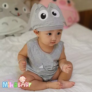 Bộ Bodysuit Chip Voi Xám Cho Bé