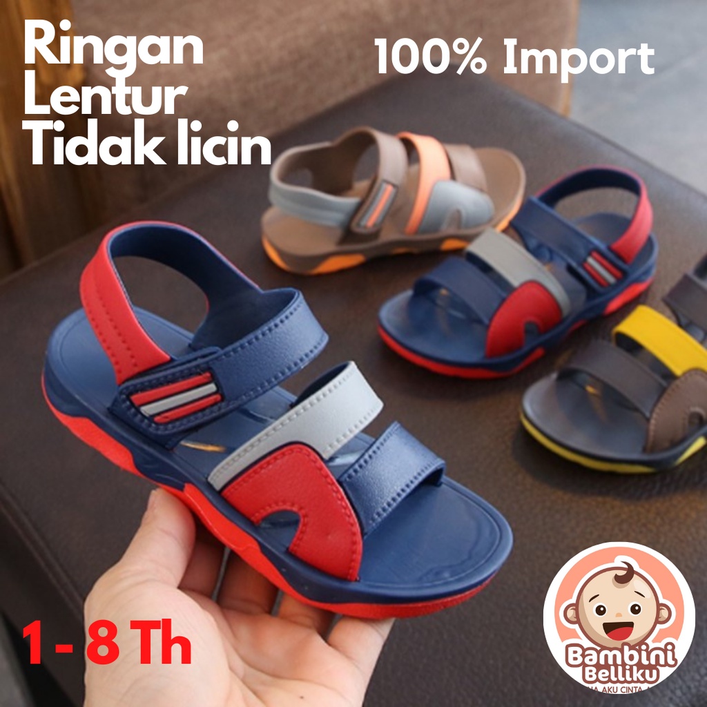 Giày Sandal Cao Su Nhập Khẩu Cao Cấp Cho Bé Trai 2 3 4 5 6 7 8