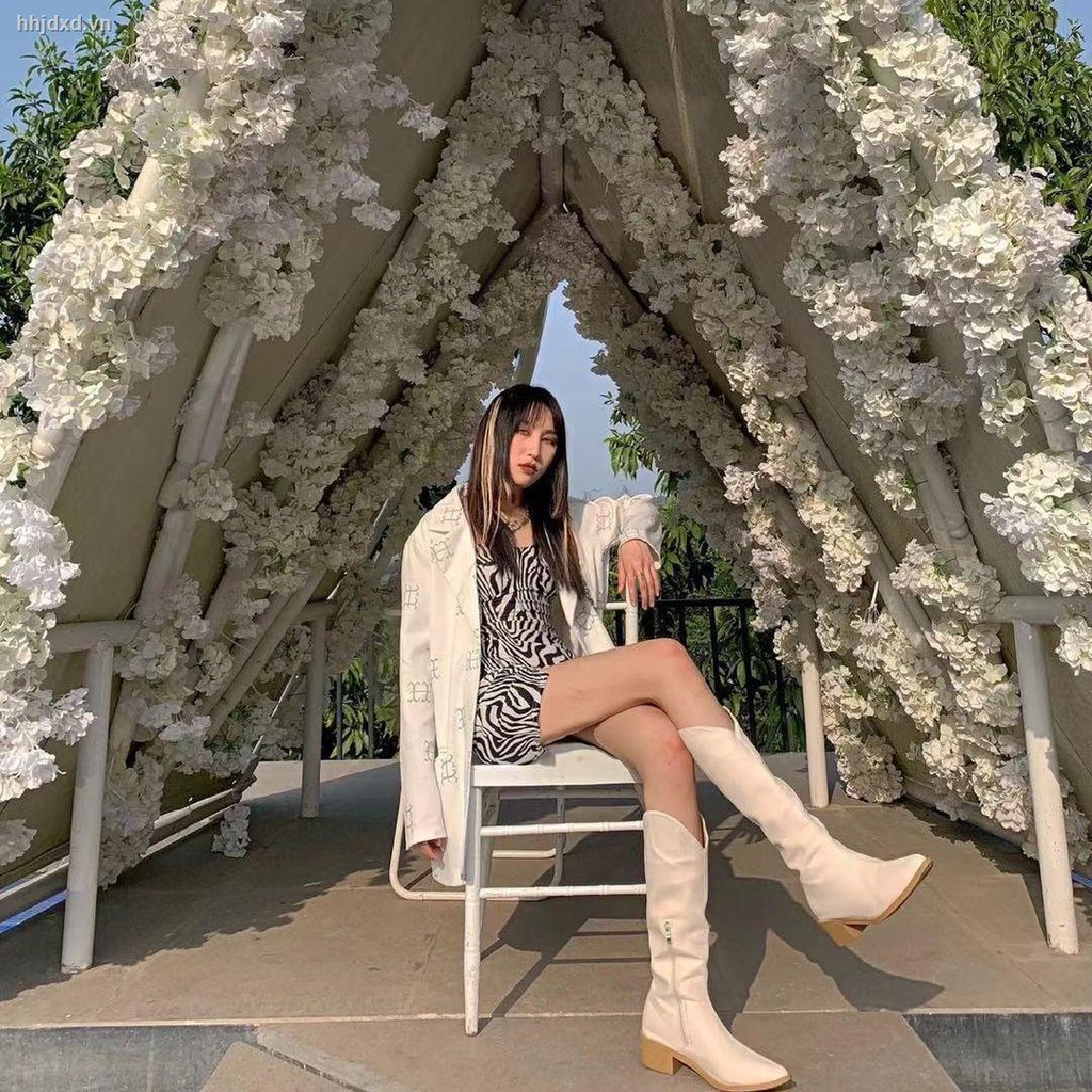 Giày Bốt Cao Gót Mũi Nhọn Cổ Cao Qua Gối Phong Cách Cổ Điển Thời Trang Thu Đông 2021 | BigBuy360 - bigbuy360.vn