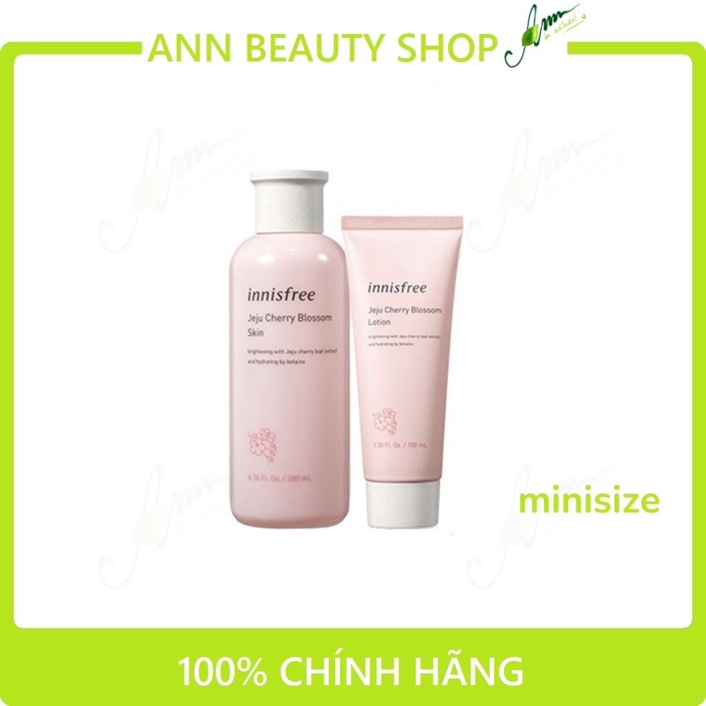 Bộ Sản Phẩm Innisfree Jeju Cherry Blossom Cream Duo Set (CÓ TÁCH LẺ)