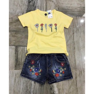 Set quần Jean áo thun cho bé