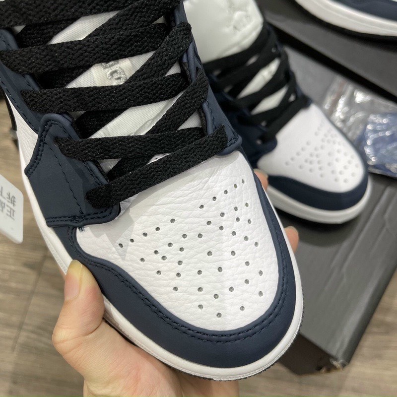 ! hàng chưa về  Giày JORDAN xanh thấp navy , giày sneaker JD 1 nam nữ phong cách hot 2021 full box