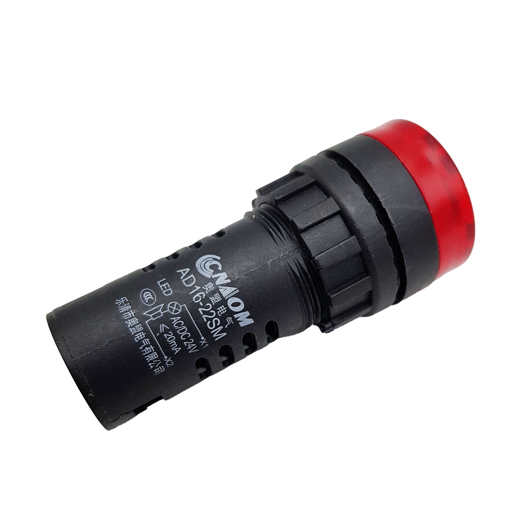 Đèn báo có còi AD22 màu đỏ 12V, 24V, 220V, màu xanh lá 12V, 24V, 220V