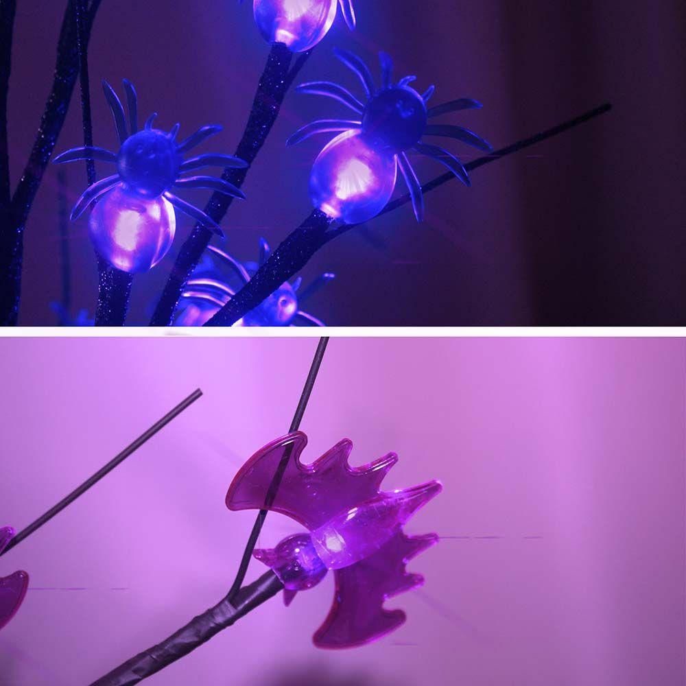Đèn LED 24 Bóng 24 Bóng Hình Con Dơi Trang Trí Halloween