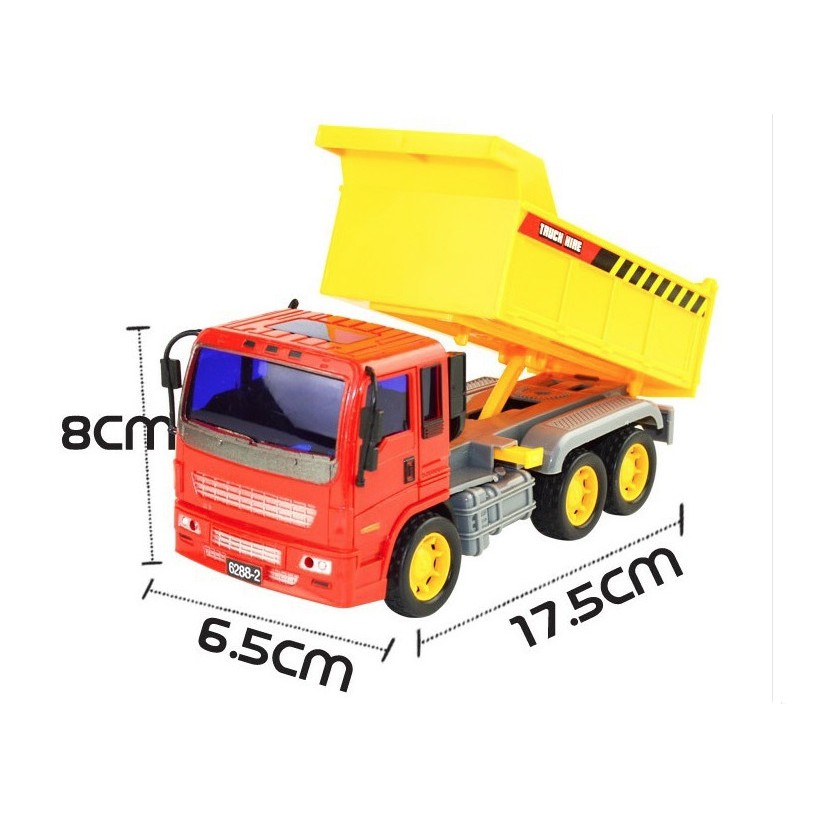 Xả lỗ Bộ Xe Công Trình máy xúc xe ben cần cẩu Đồ Chơi City Truck