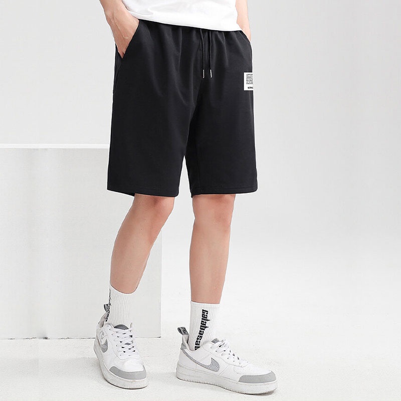 Quần Short Lưng Thun Rút Dây Phong Cách Hàn Quốc Cho Nam
