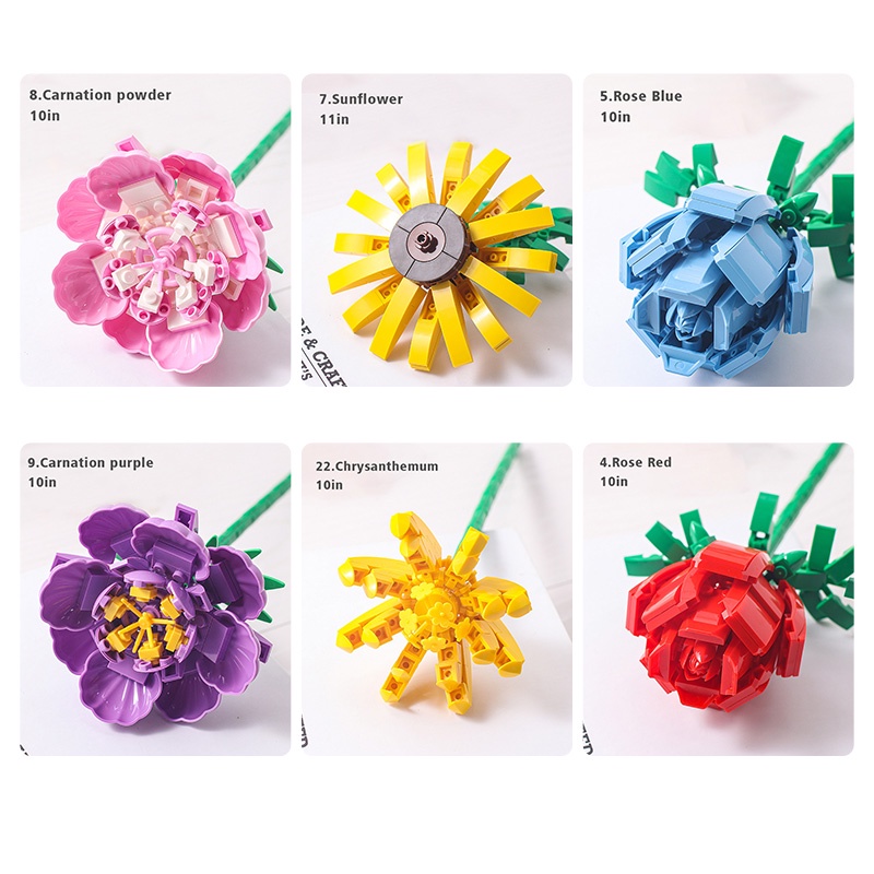 Đồ chơi xếp hình hoa ZHAN QI TOYS DIY sáng tạo vui nhộn dành cho nữ