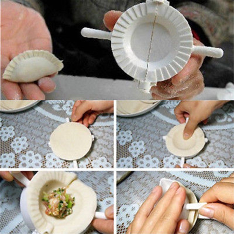Set 3 Khuôn Nhựa Làm Bánh Xếp Tiện Lợi